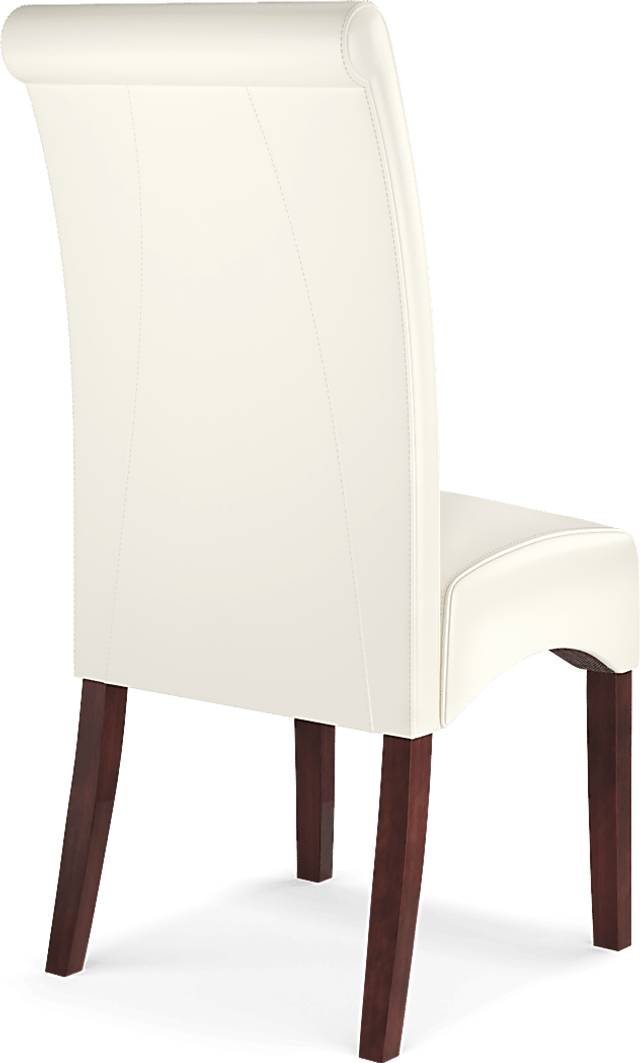 Fanmoore Espresso 5 Pc Dining Set with Ivory Chairs - Thumbnail - Image 6