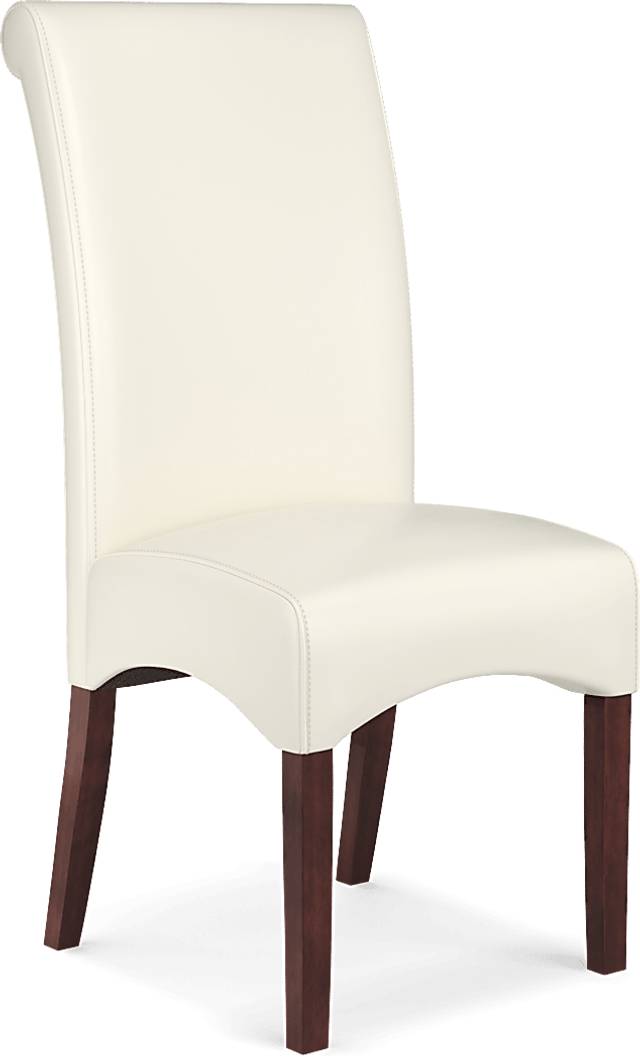 Fanmoore Espresso 5 Pc Dining Set with Ivory Chairs - Thumbnail - Image 3
