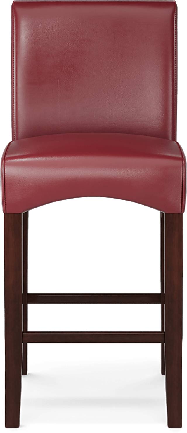 Galeno Cherry 3 Pc Bar Set with Red Barstools - Thumbnail - Image 5