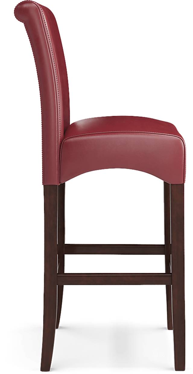 Galeno Cherry 3 Pc Bar Set with Red Barstools - Thumbnail - Image 6