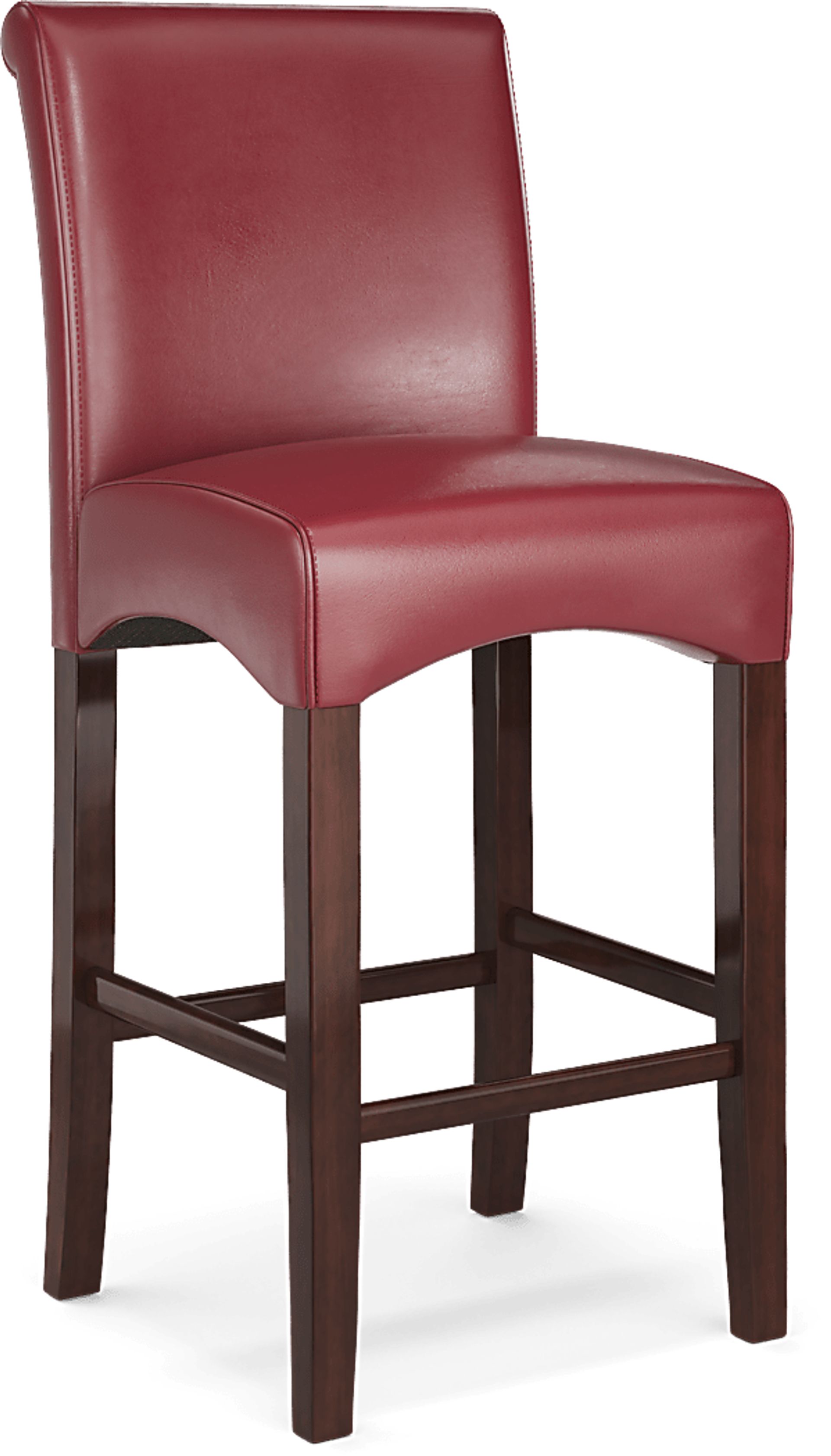 Galeno Cherry 3 Pc Bar Set with Red Barstools - Image 4