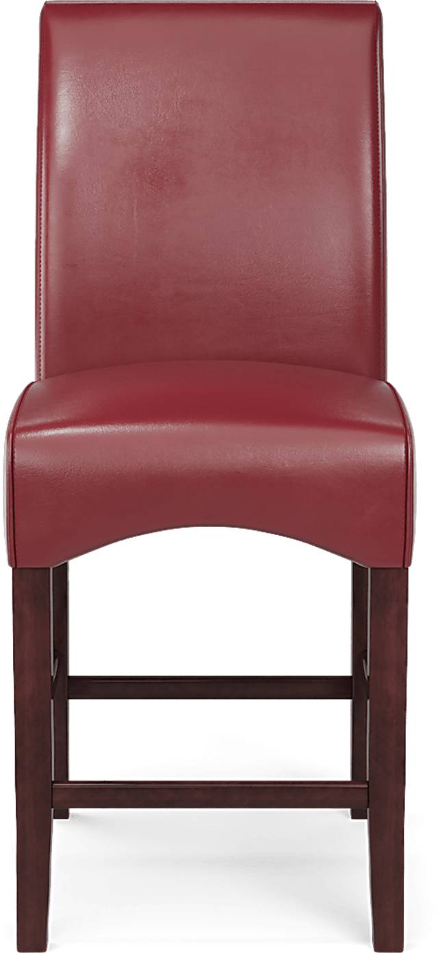 Watercolor Red Counter Height Stool - Thumbnail - Image 2