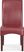 Delmon Walnut 5 Pc Oval Dining Set with Red Chairs