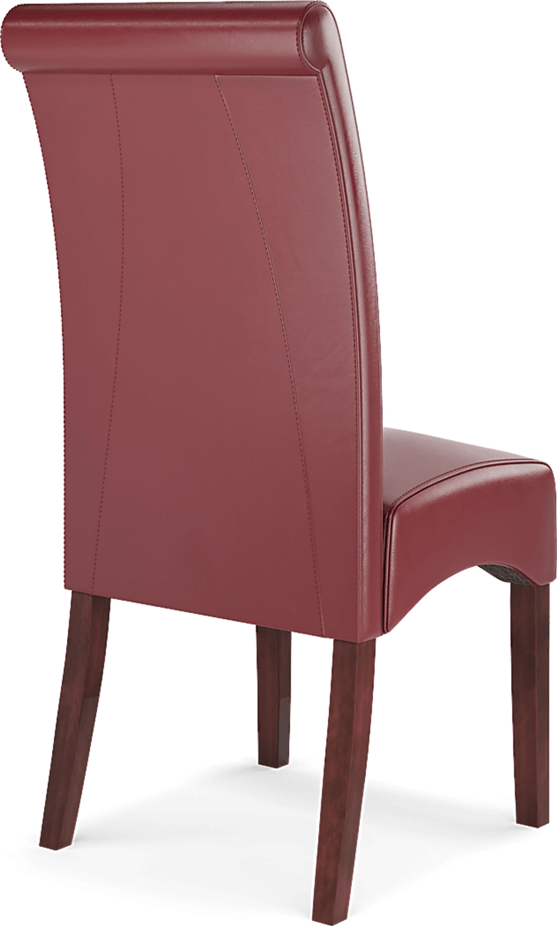 Watercolor Red Side Chair - Image 4