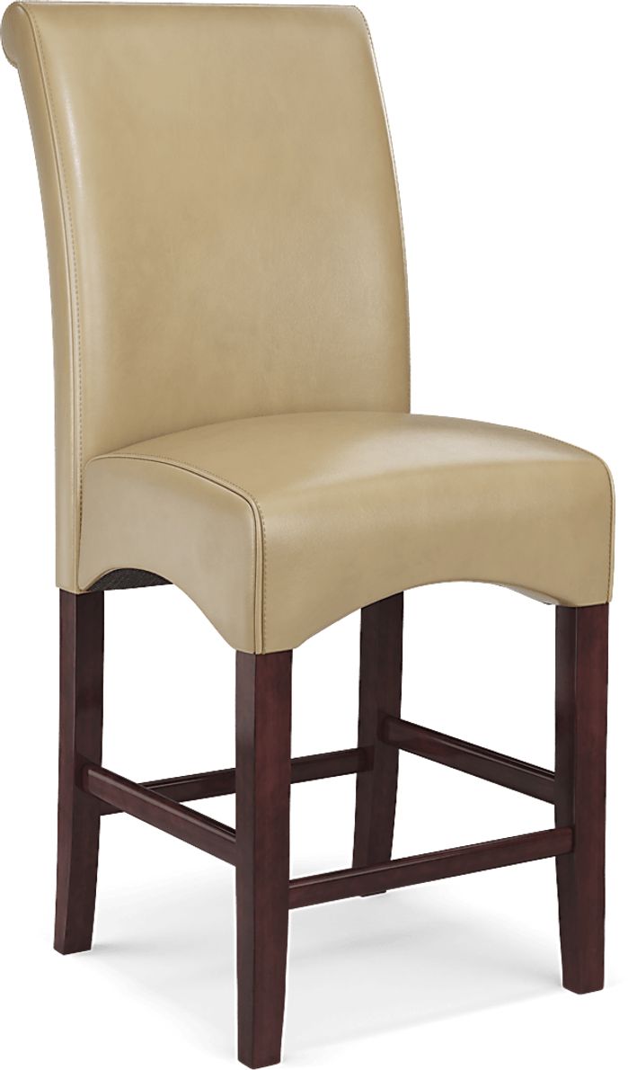 Watercolor Tan Counter Height Stool