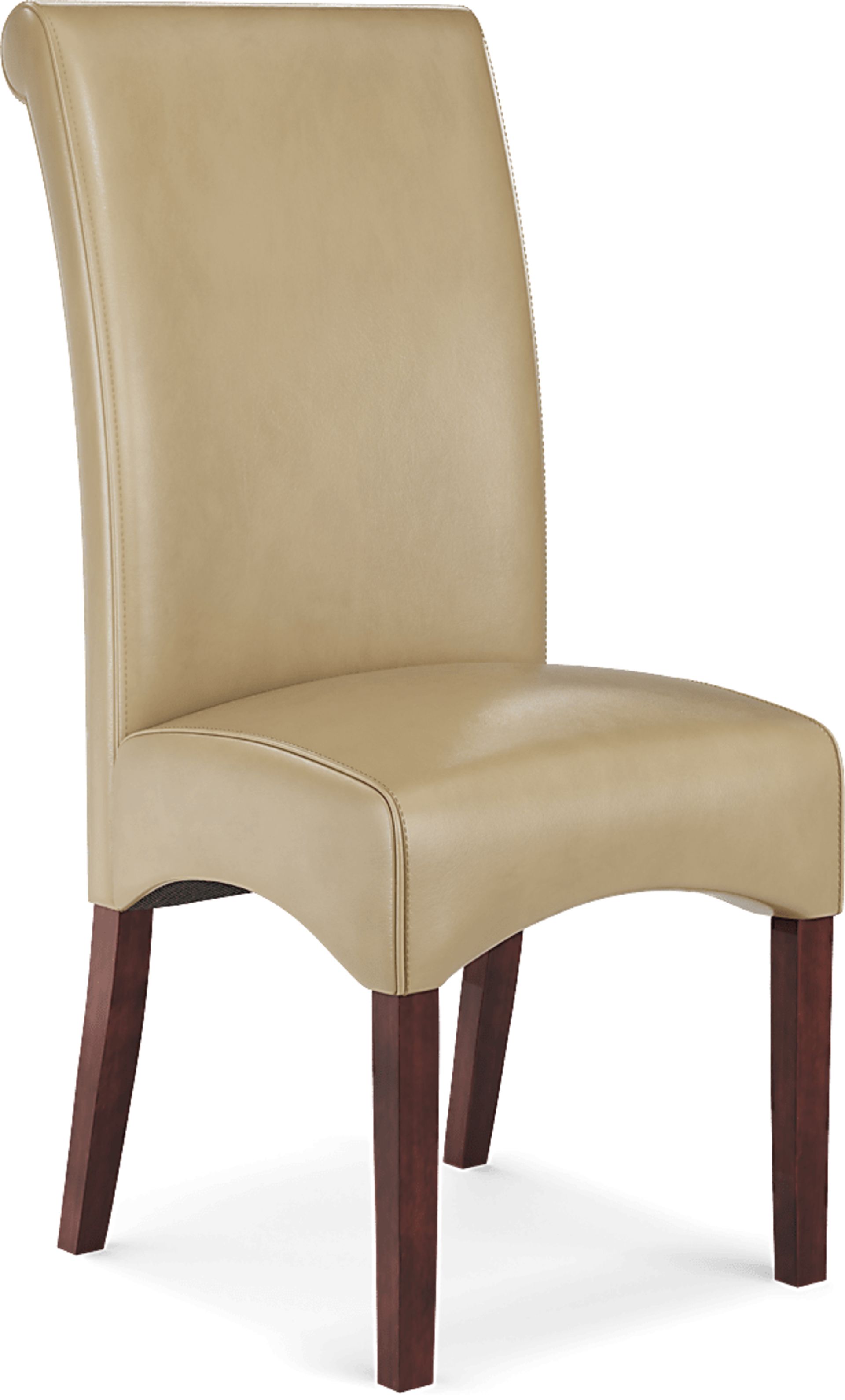Amhearst Brown 5 Pc Rectangle Dining Set with Tan Chairs - Image 5