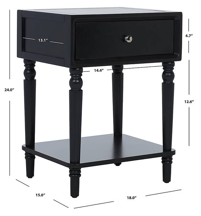 Wateree Black Nightstand - Thumbnail - Image 15