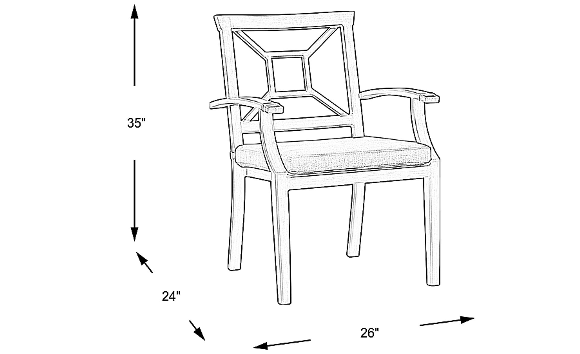 Dimension Image. Please refer to the Dimension Tab on this page for dimension details.