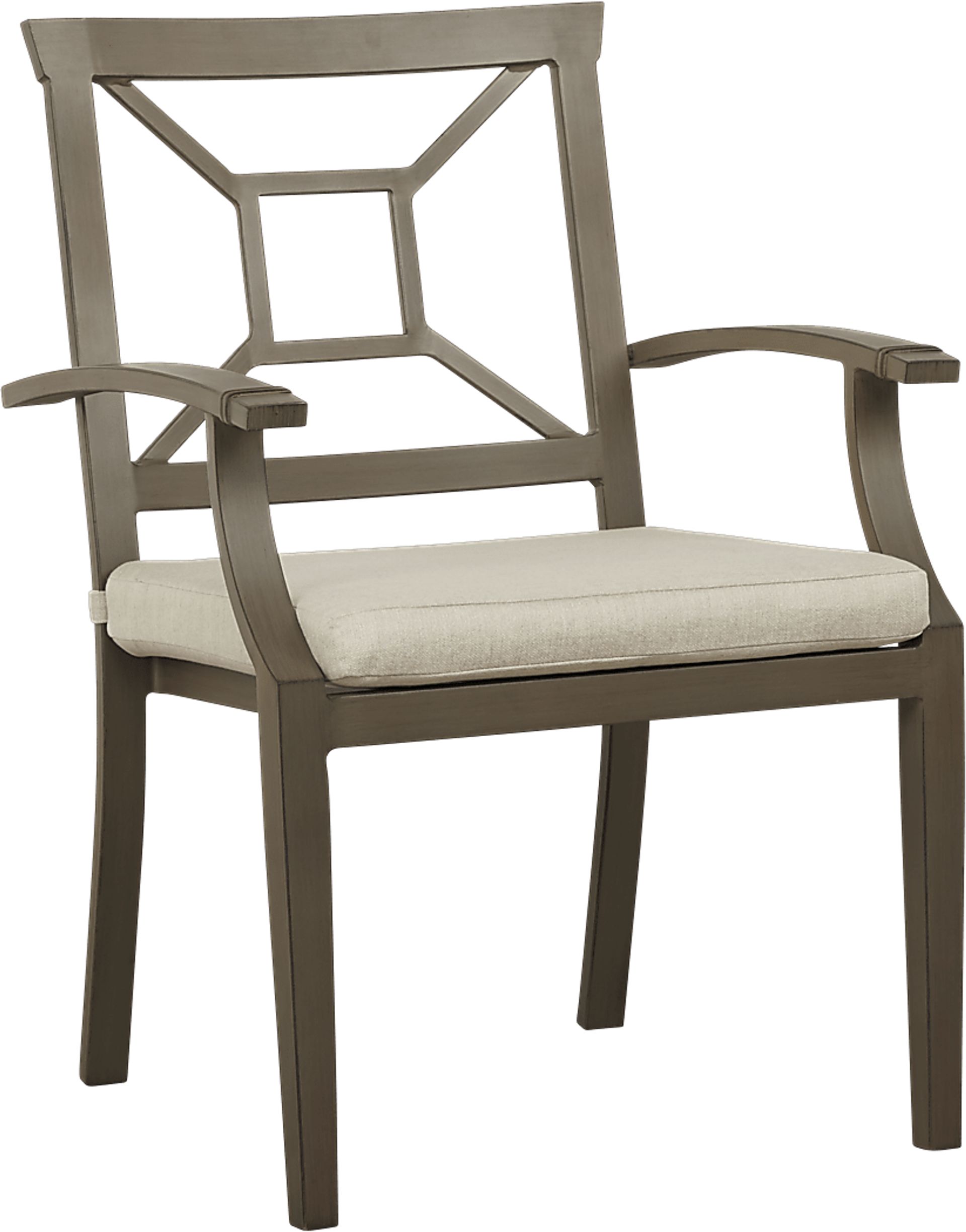 Waterfront Bronze Outdoor Arm Chair - Image 1