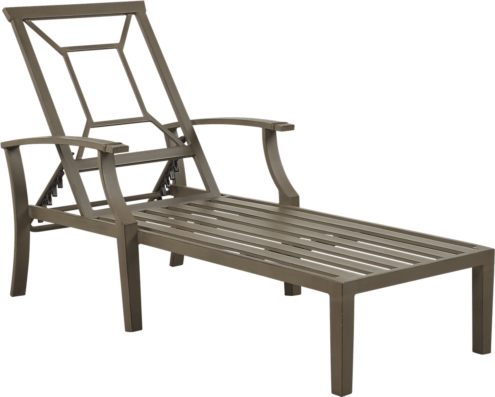 Waterfront Bronze Outdoor Chaise - Image 2