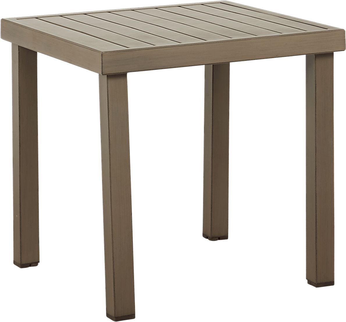 Waterfront Bronze Metal Aluminum Outdoor End Table Rooms To Go