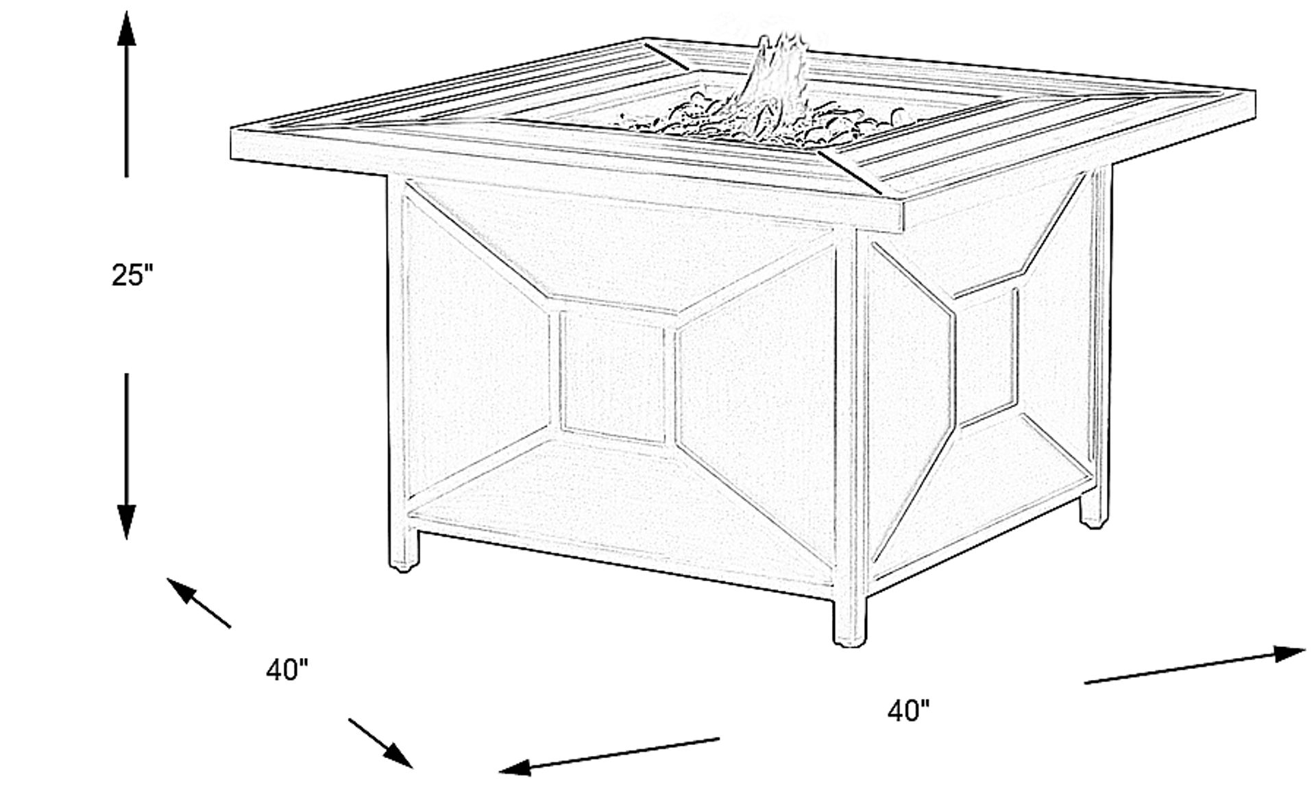 Dimension Image. Please refer to the Dimension Tab on this page for dimension details.