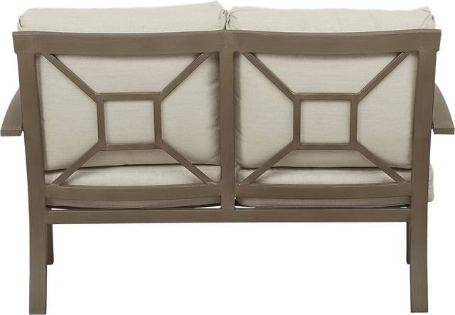 Waterfront Bronze Outdoor Loveseat - Thumbnail - Image 2