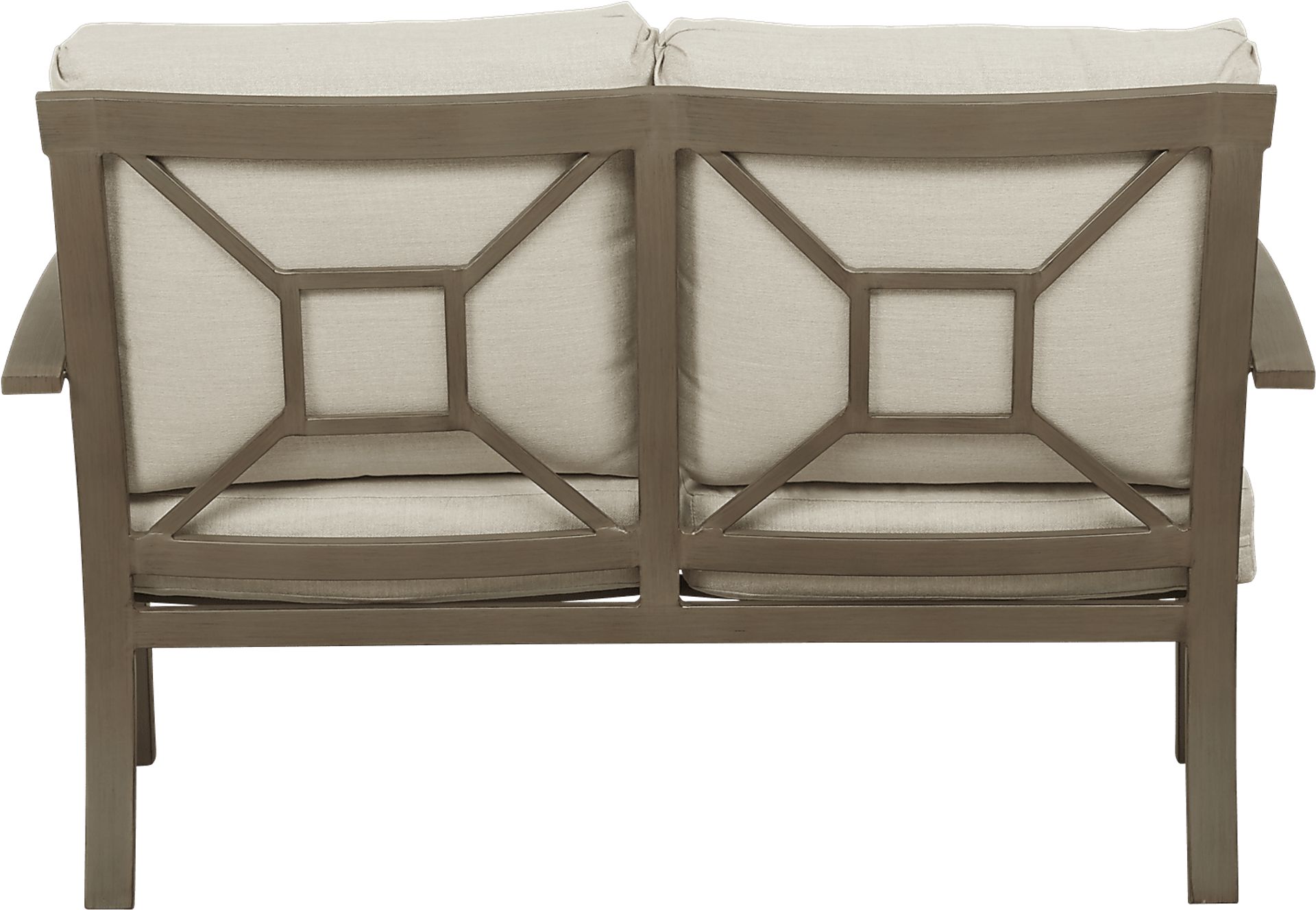 Waterfront Bronze Outdoor Loveseat - Image 2