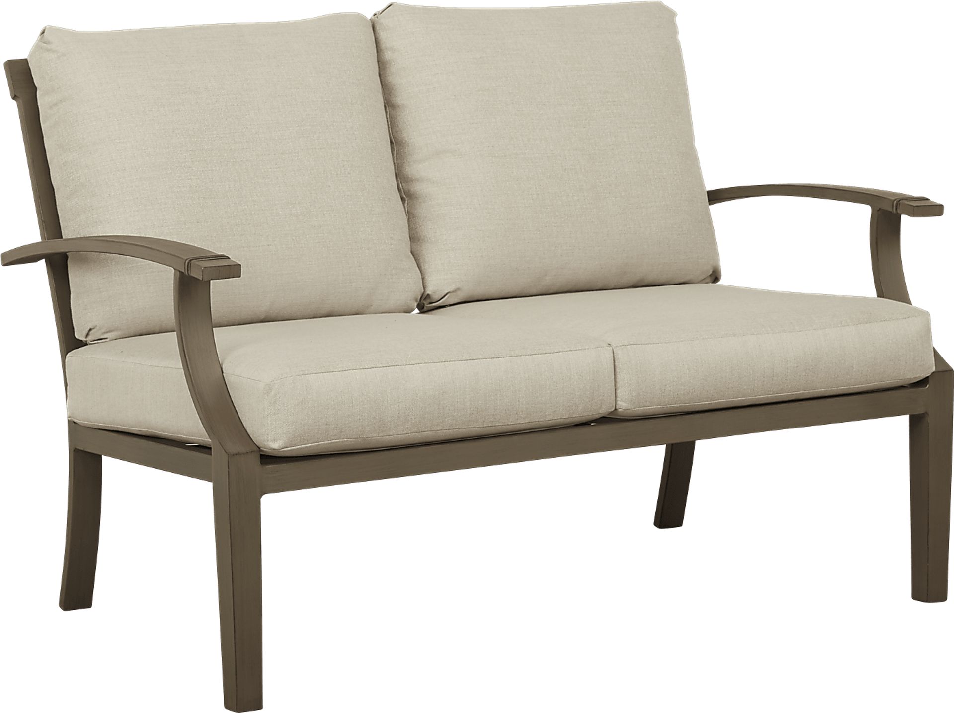 Waterfront Bronze Outdoor Loveseat - Image 1