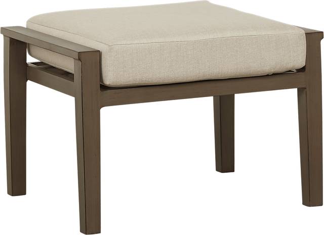Waterfront Bronze Outdoor Ottoman - Thumbnail - Image 1