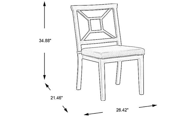 Dimension Image. Please refer to the Dimension Tab on this page for dimension details.