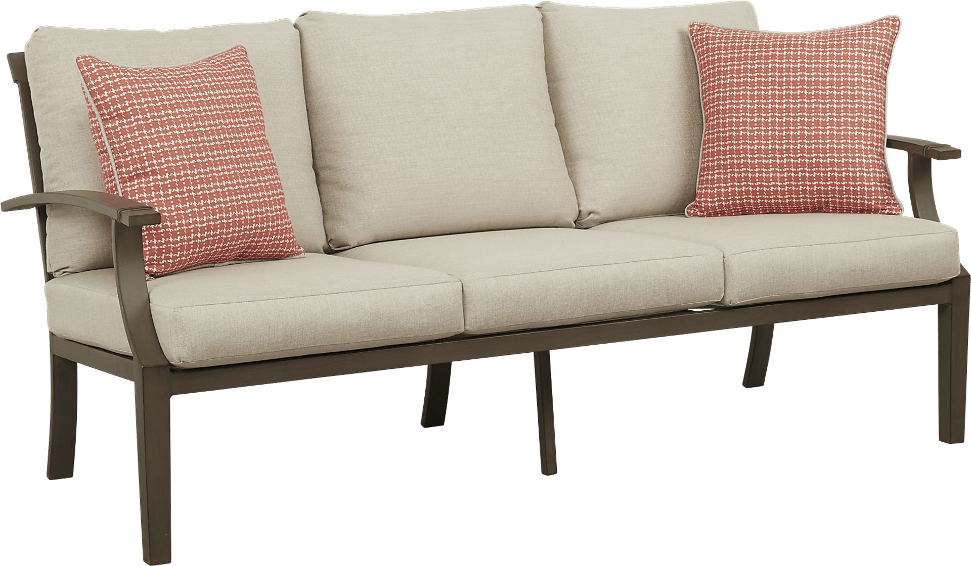 Waterfront Bronze Outdoor Sofa - Image 1