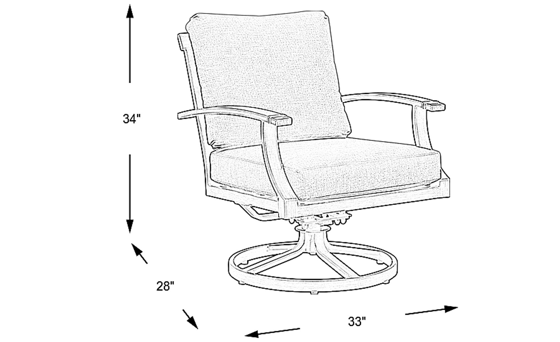 Dimension Image. Please refer to the Dimension Tab on this page for dimension details.