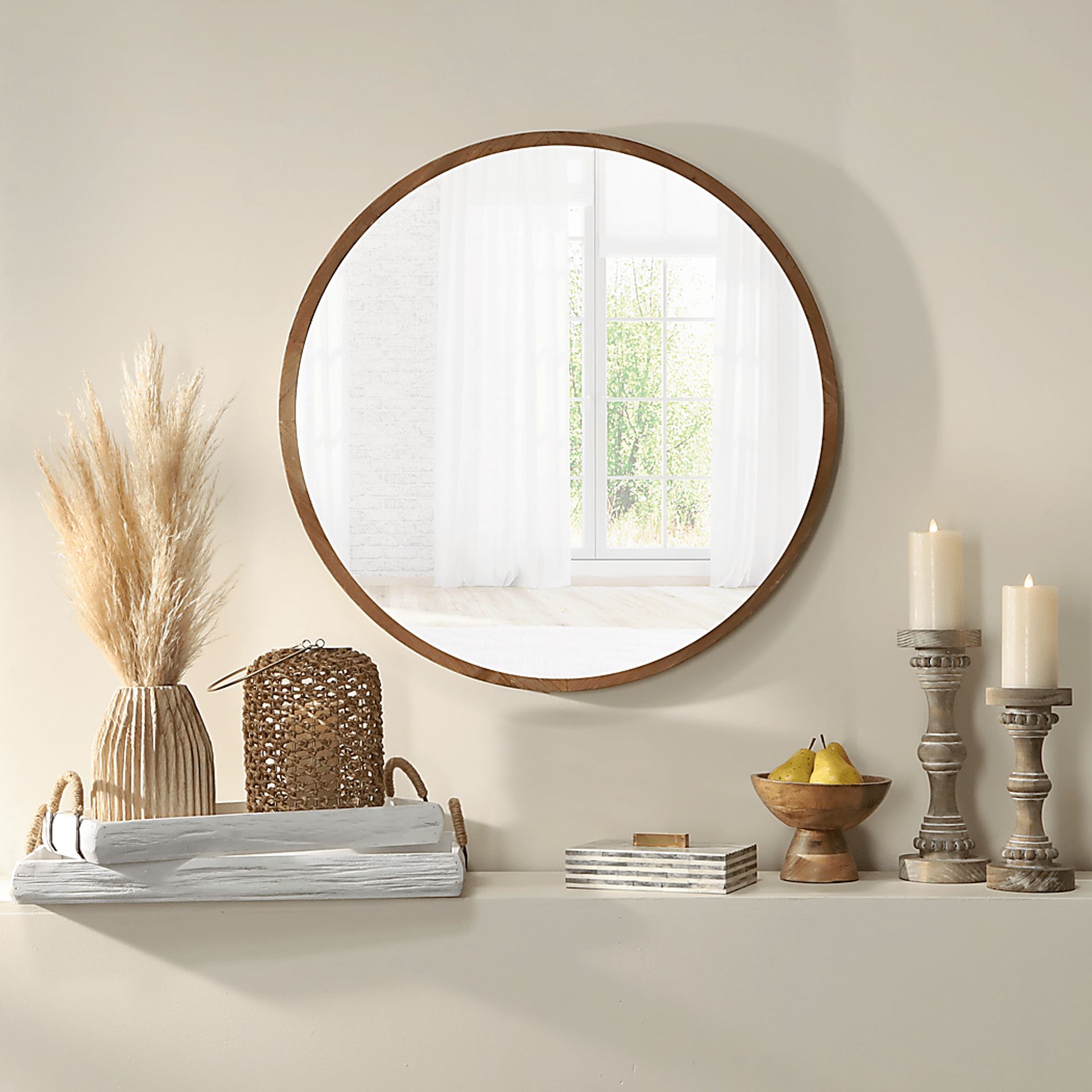 Watersilk White Tray, Set of 2 - Image 2
