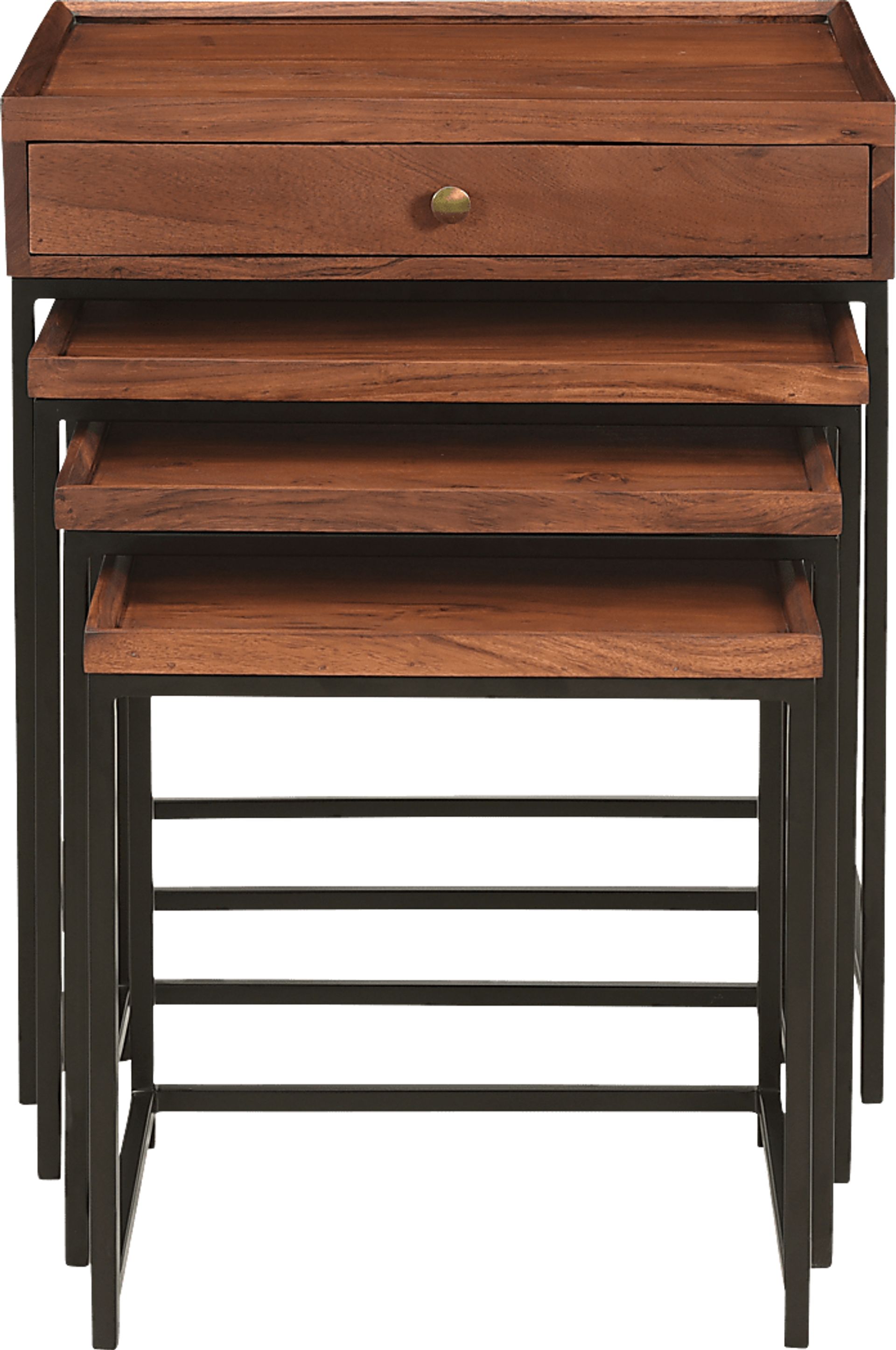 Waterston Brown Nesting Tables Set of 4 - Image 3