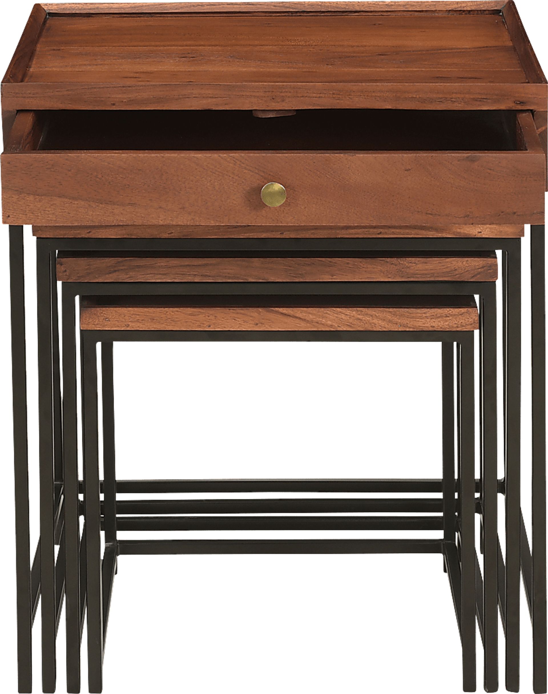 Waterston Brown Nesting Tables Set of 4 - Image 4