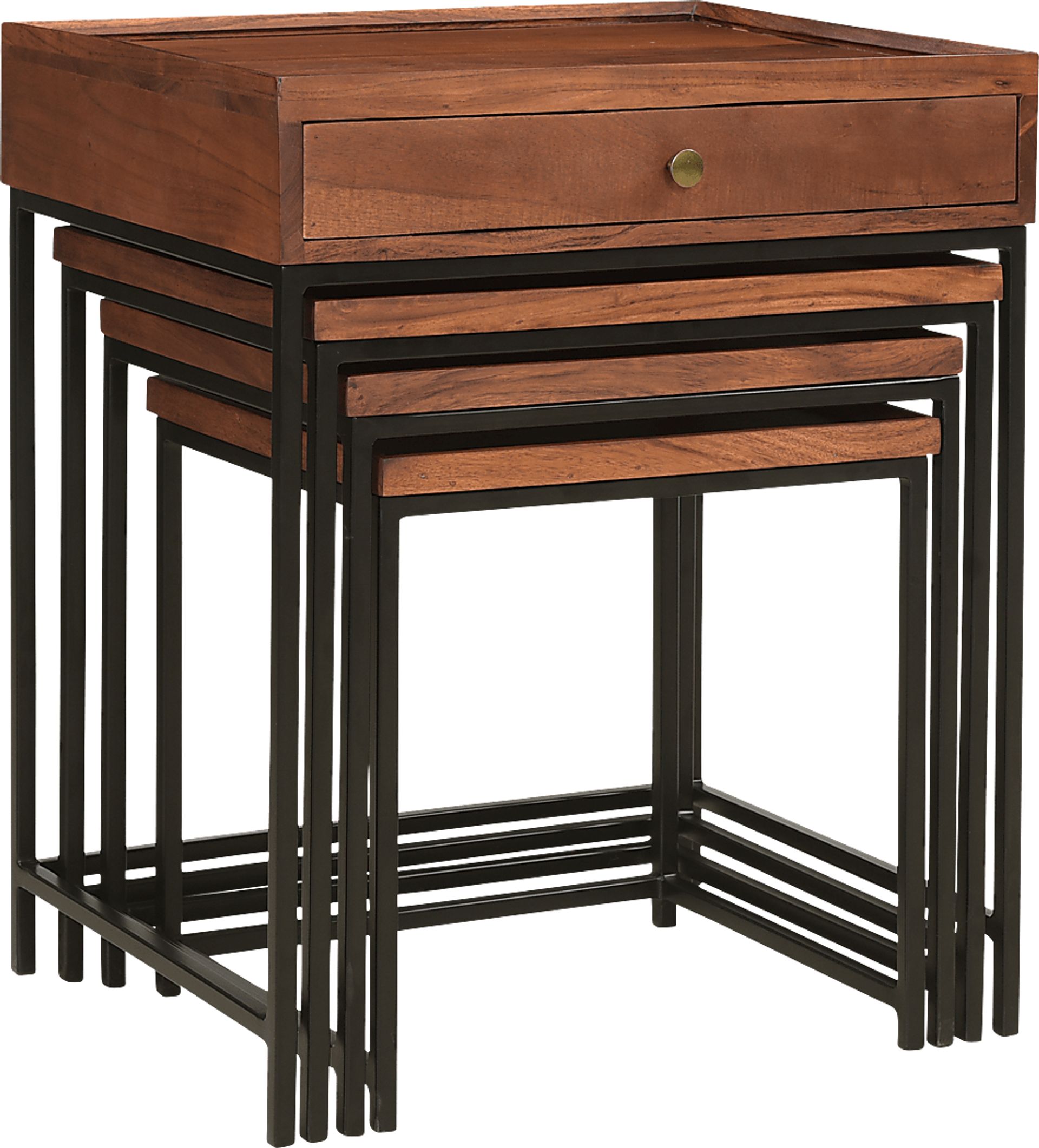 Waterston Brown Nesting Tables Set of 4 - Image 5