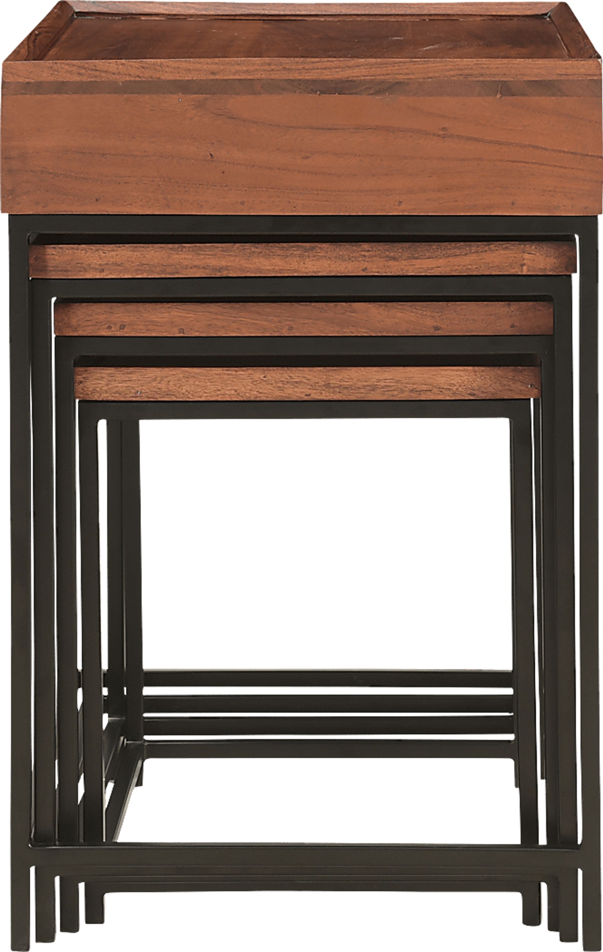 Waterston Brown Nesting Tables Set of 4 - Image 6