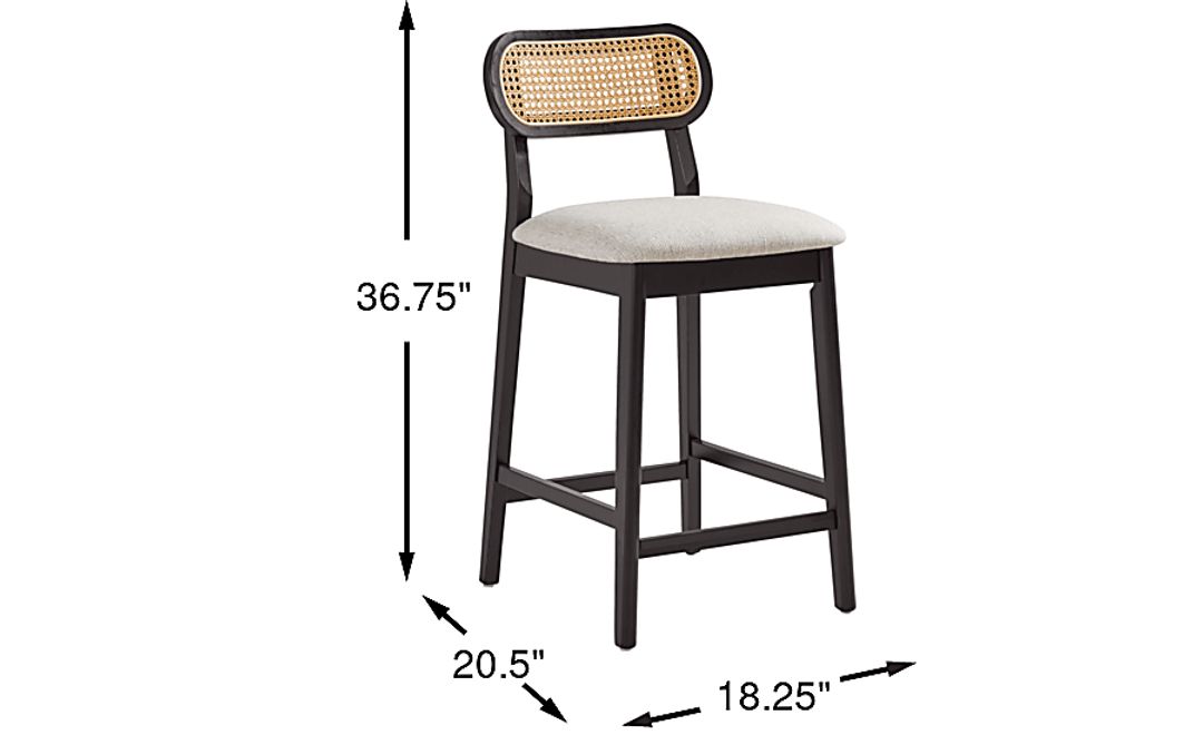 Watertown Black Counter Height Stool