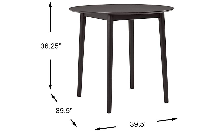 Watertown Black Round Counter Height Dining Table - Thumbnail 3