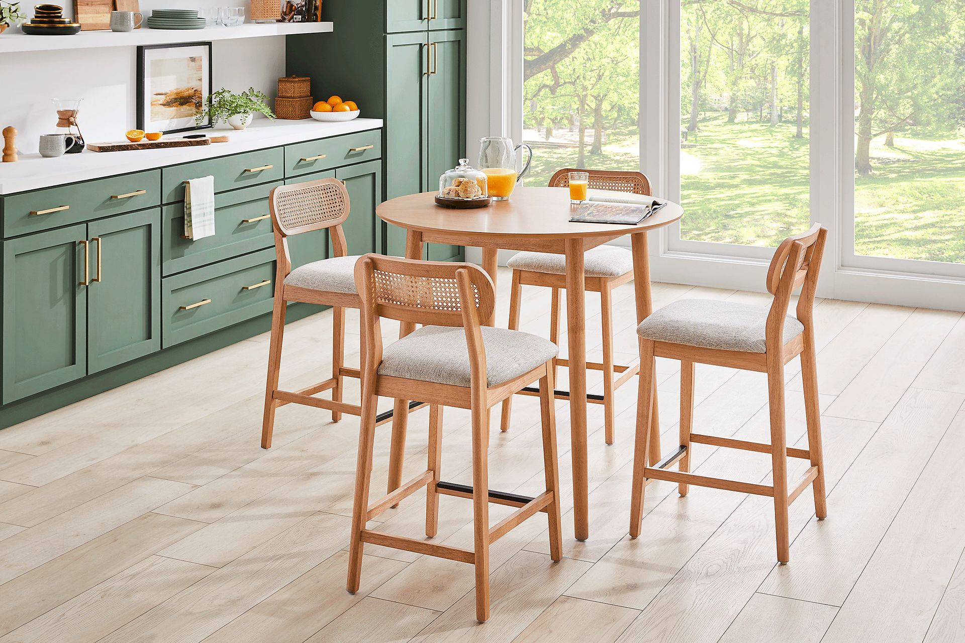 Watertown Natural 5 Pc Round Counter Height Dining Room - Image 1