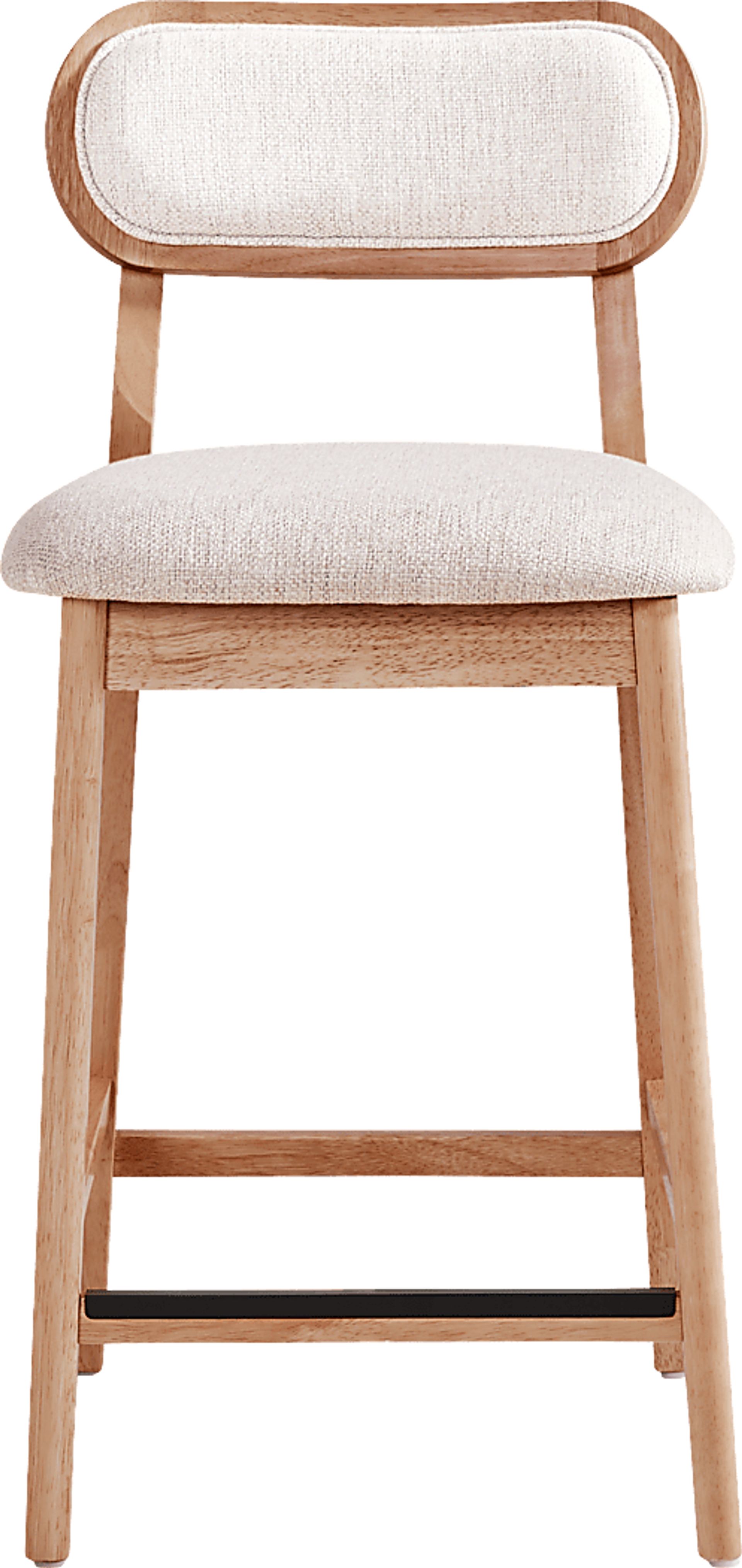 Watertown Natural Upholstered Counter Height Stool - Image 3