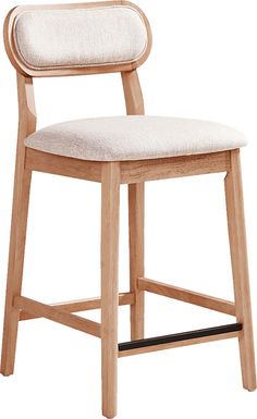 Watertown Natural Upholstered Counter Height Stool