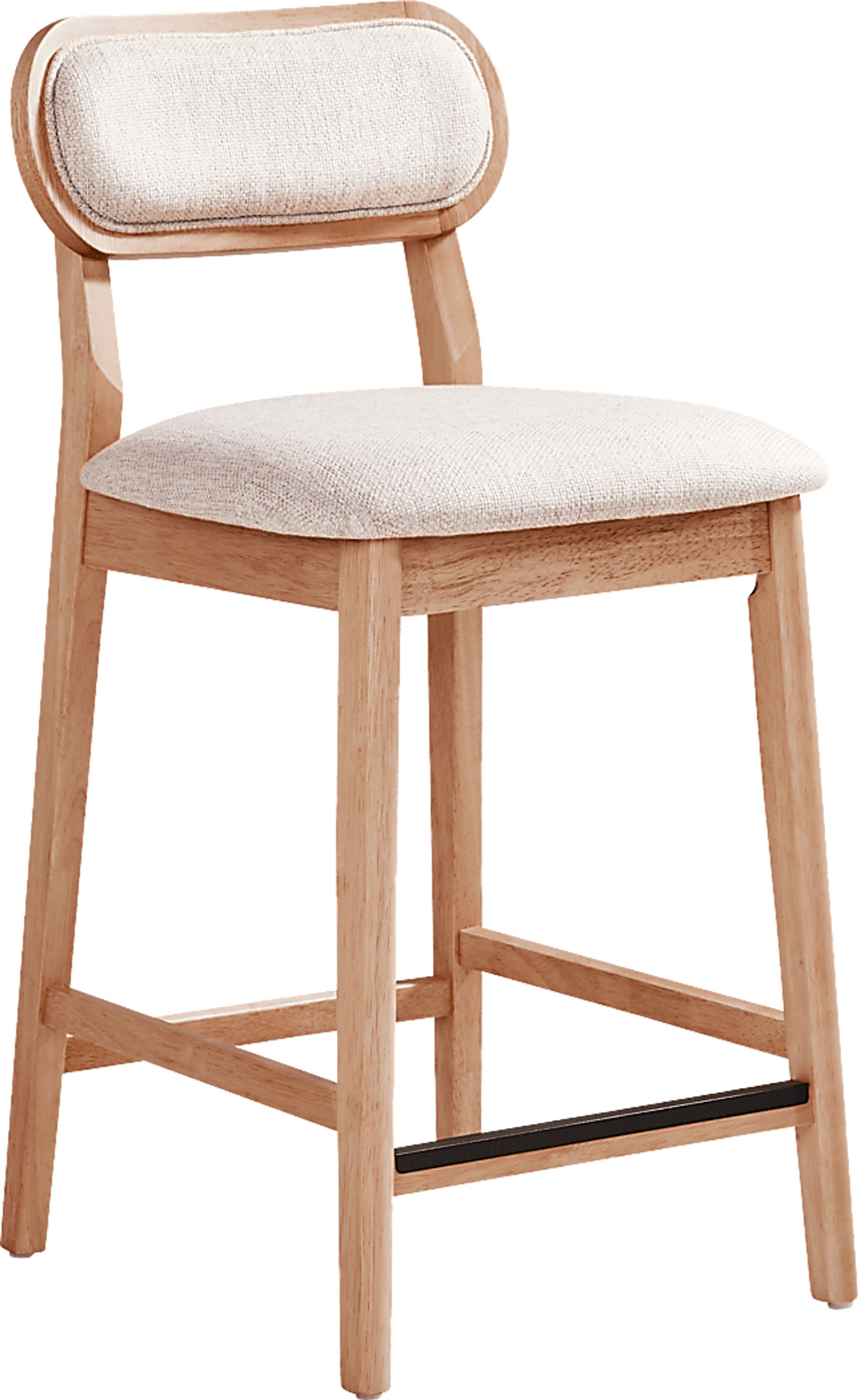 Watertown Natural Upholstered Counter Height Stool - Image 1