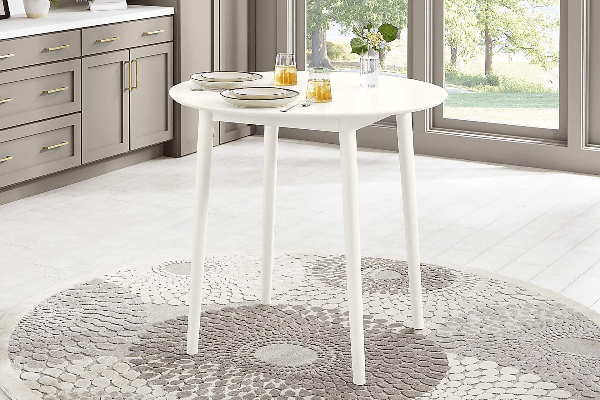Watertown White Round Counter Height Dining Table - Image 3