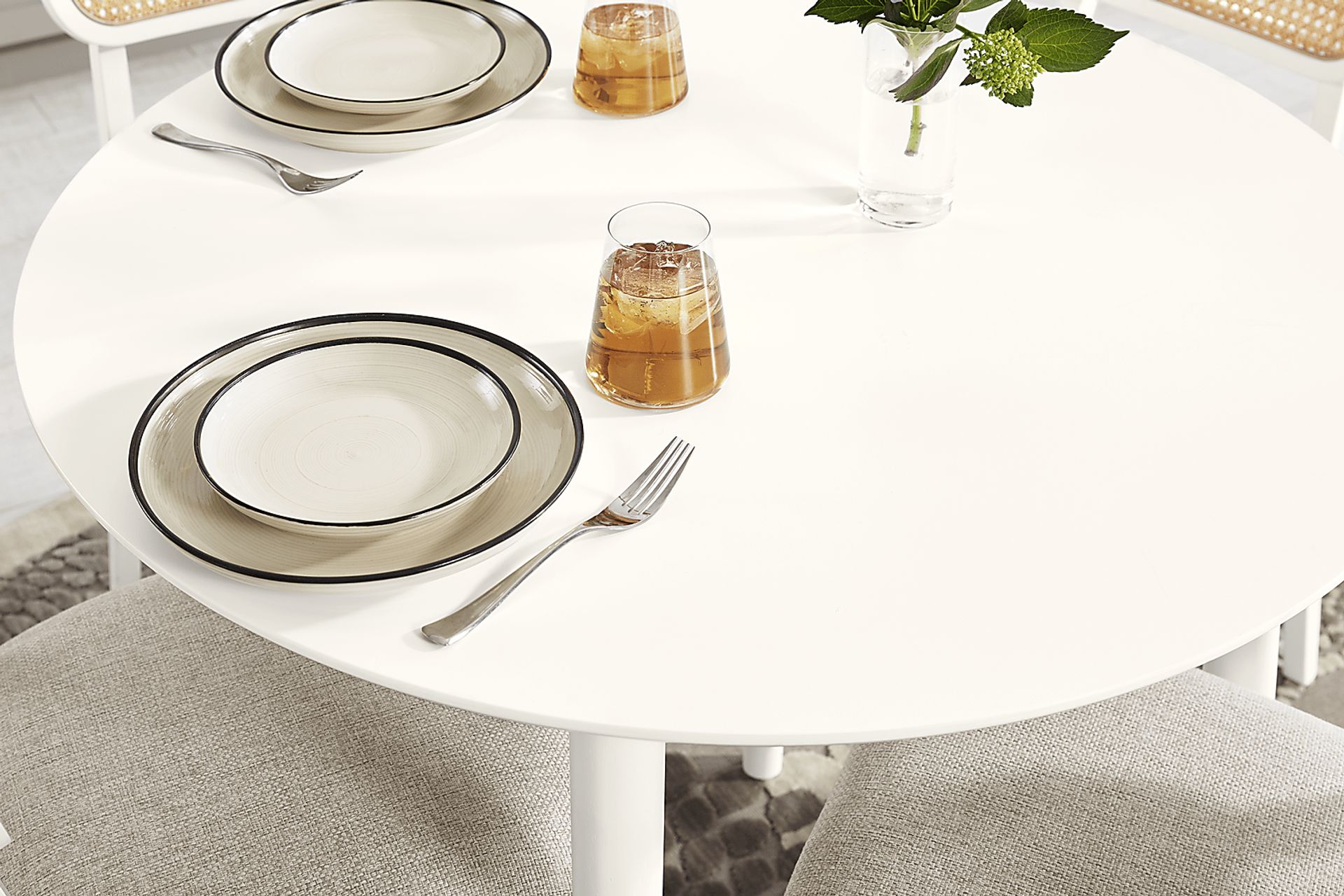 Watertown White Round Counter Height Dining Table - Image 4