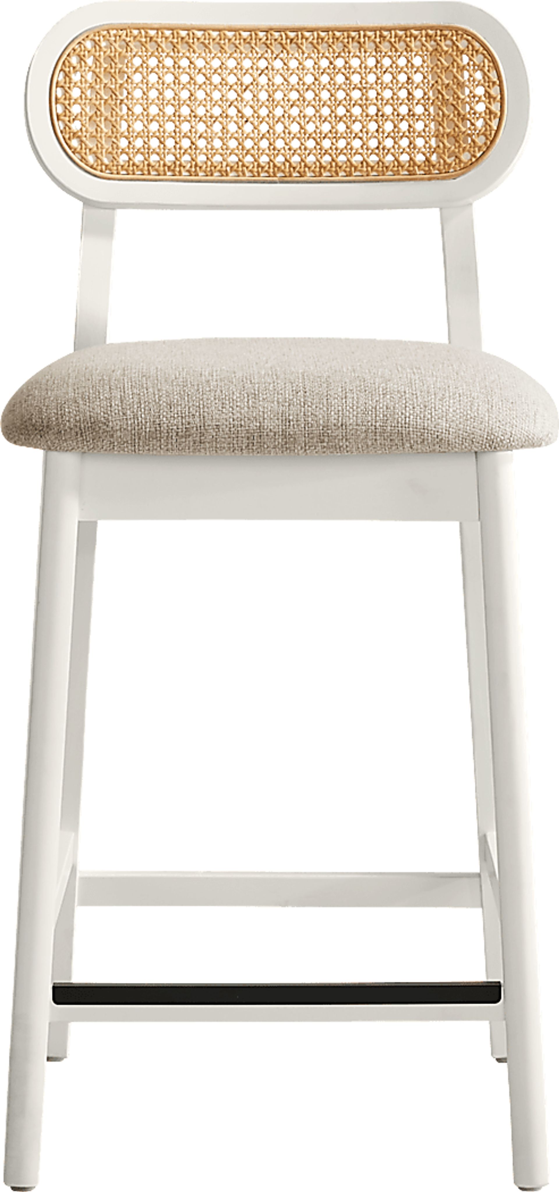 Watertown White Round Counter Height Stool - Image 3