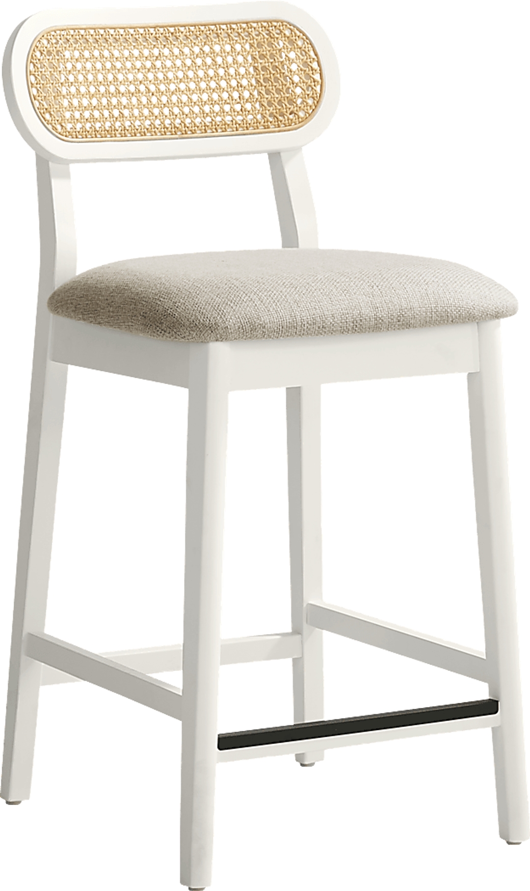 Watertown White Round Counter Height Stool