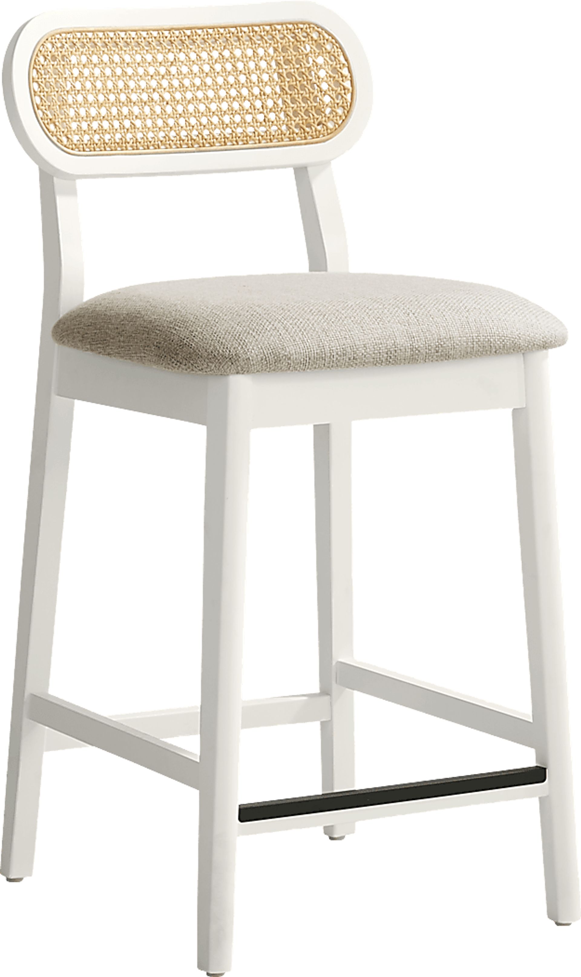 Watertown White Round Counter Height Stool - Image 1