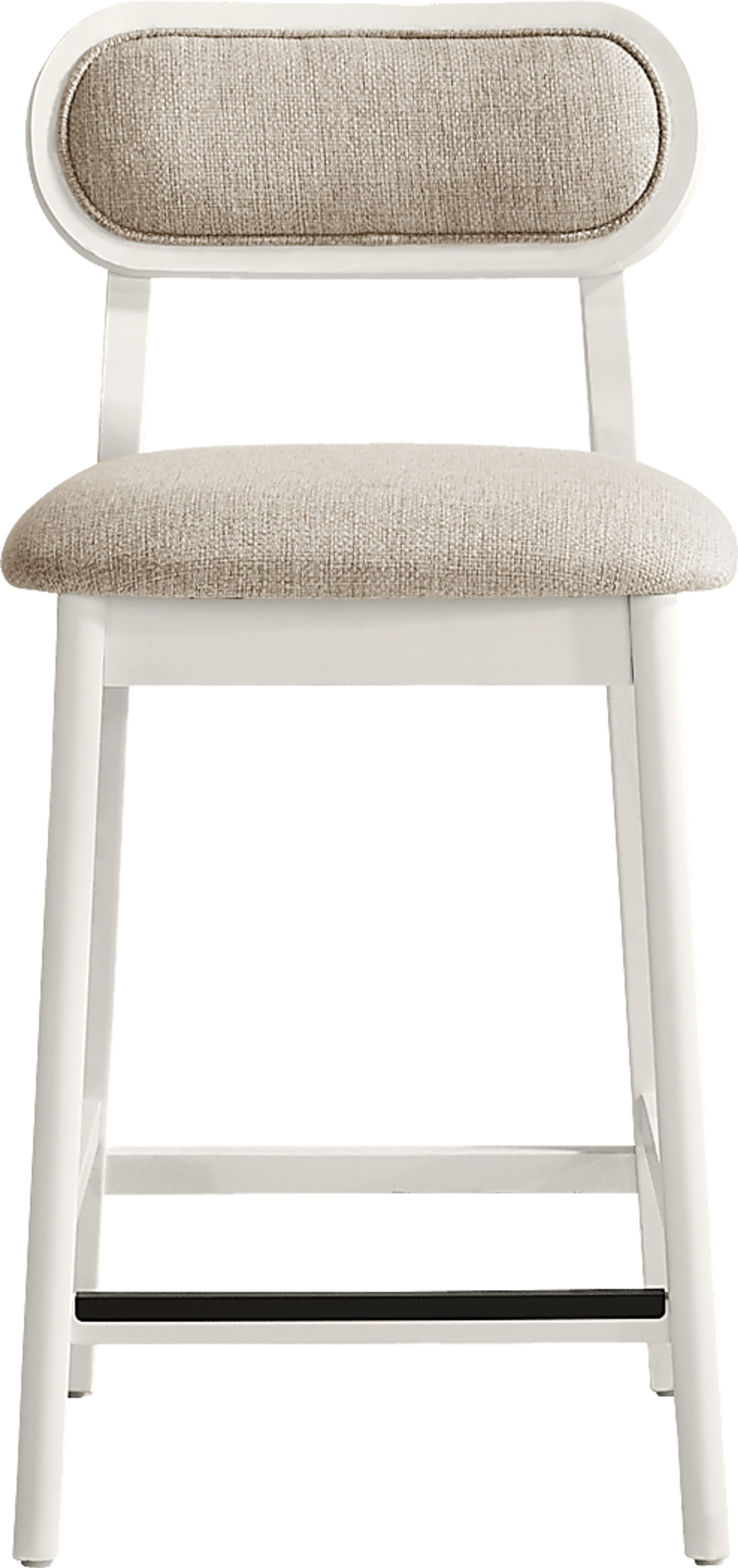 Watertown White Upholstered Counter Height Stool - Image 4