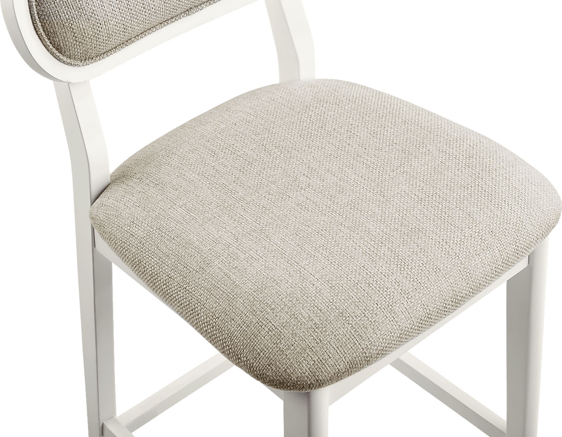 Watertown White Upholstered Counter Height Stool - Image 5