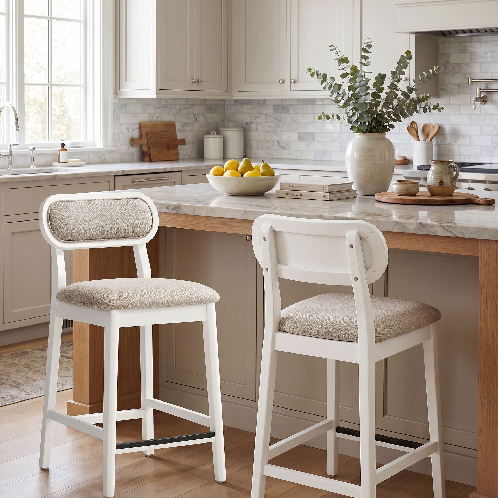 Watertown White 5 Pc Round Counter Height Dining Room - Image 12