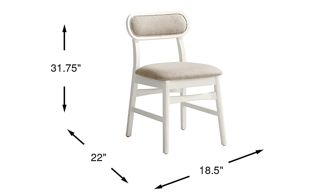 Watertown White Upholstered Side Chair