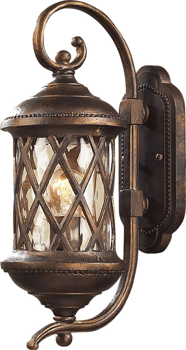 Watham Brown Small Outdoor Wall Sconce - Thumbnail - Image 1