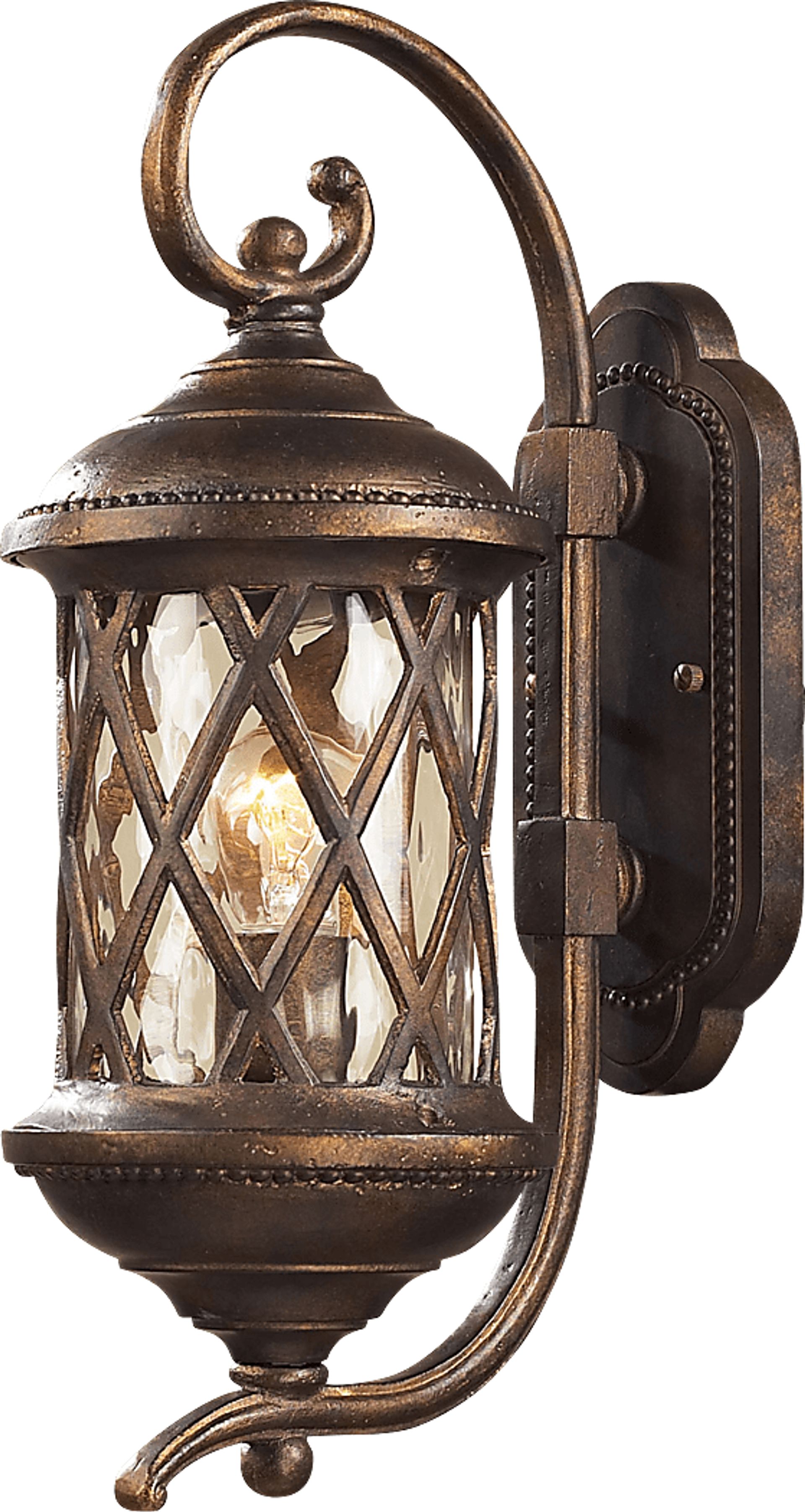 Watham Brown Small Outdoor Wall Sconce - Image 1