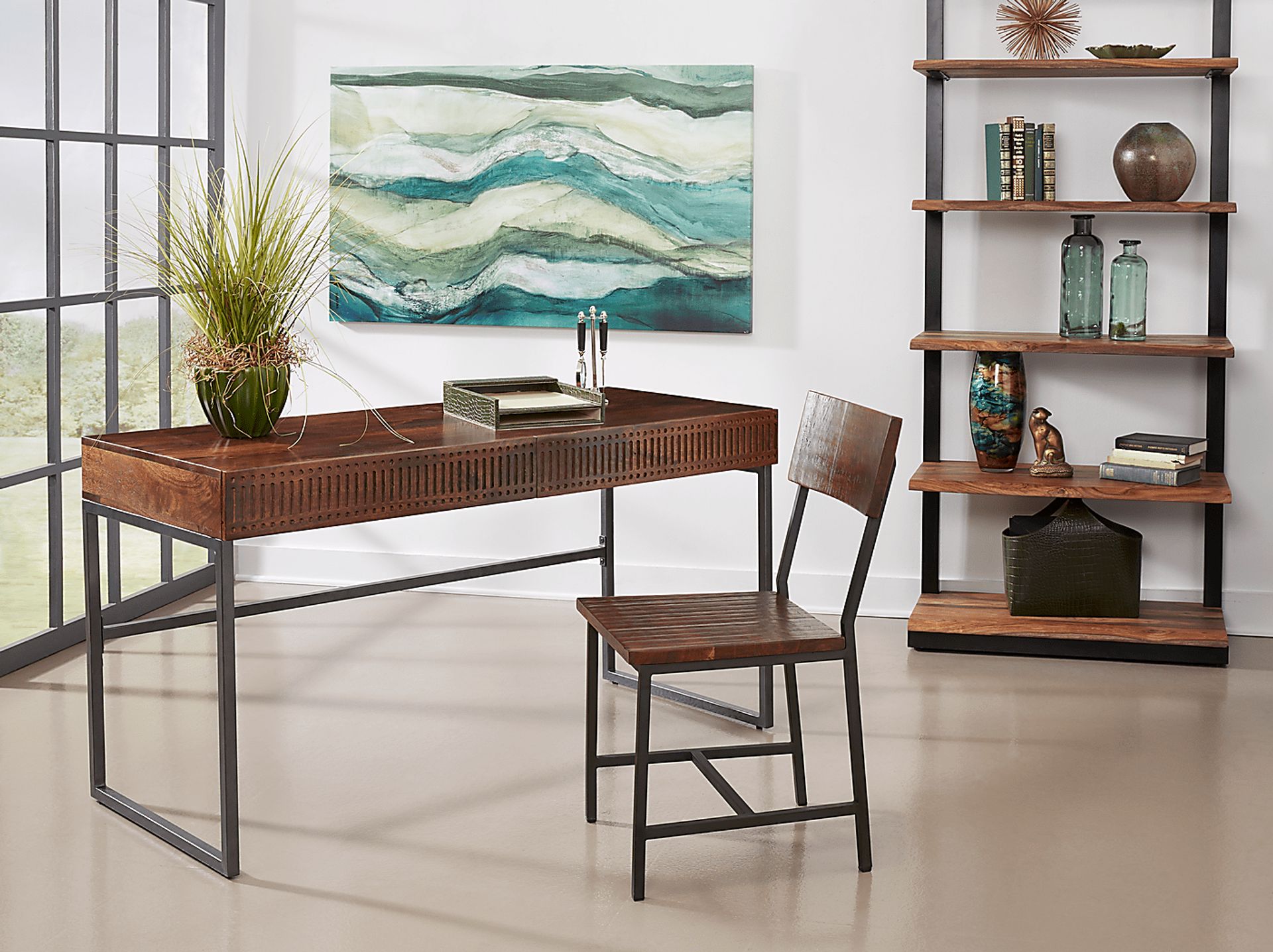 Wathen Brown Desk - Image 7