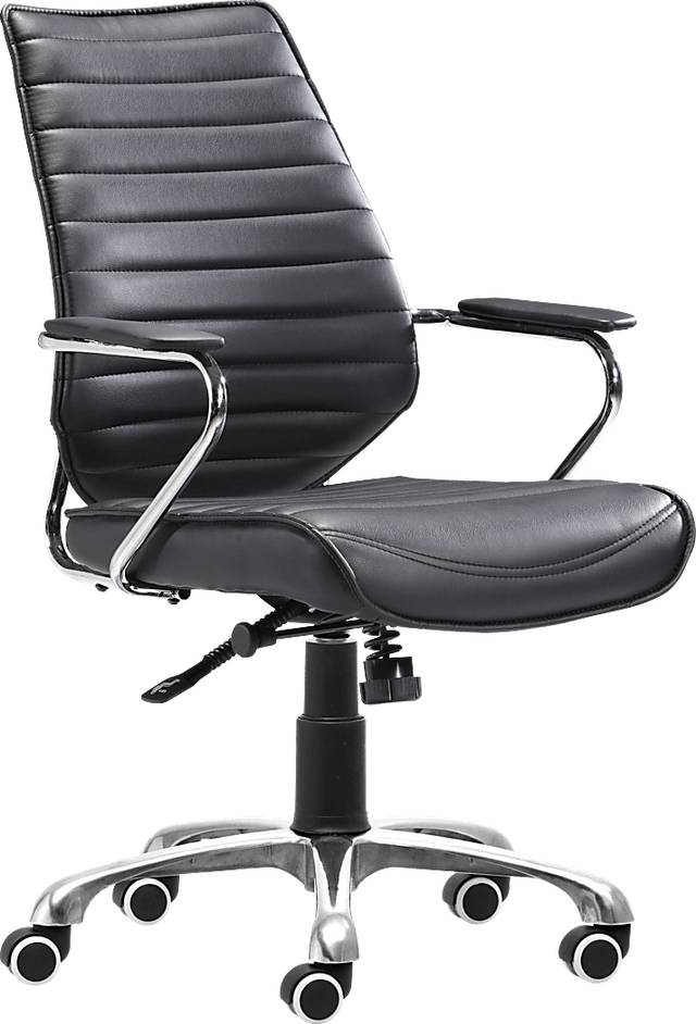 Watova Lane Black Desk Chair - Thumbnail - Image 1