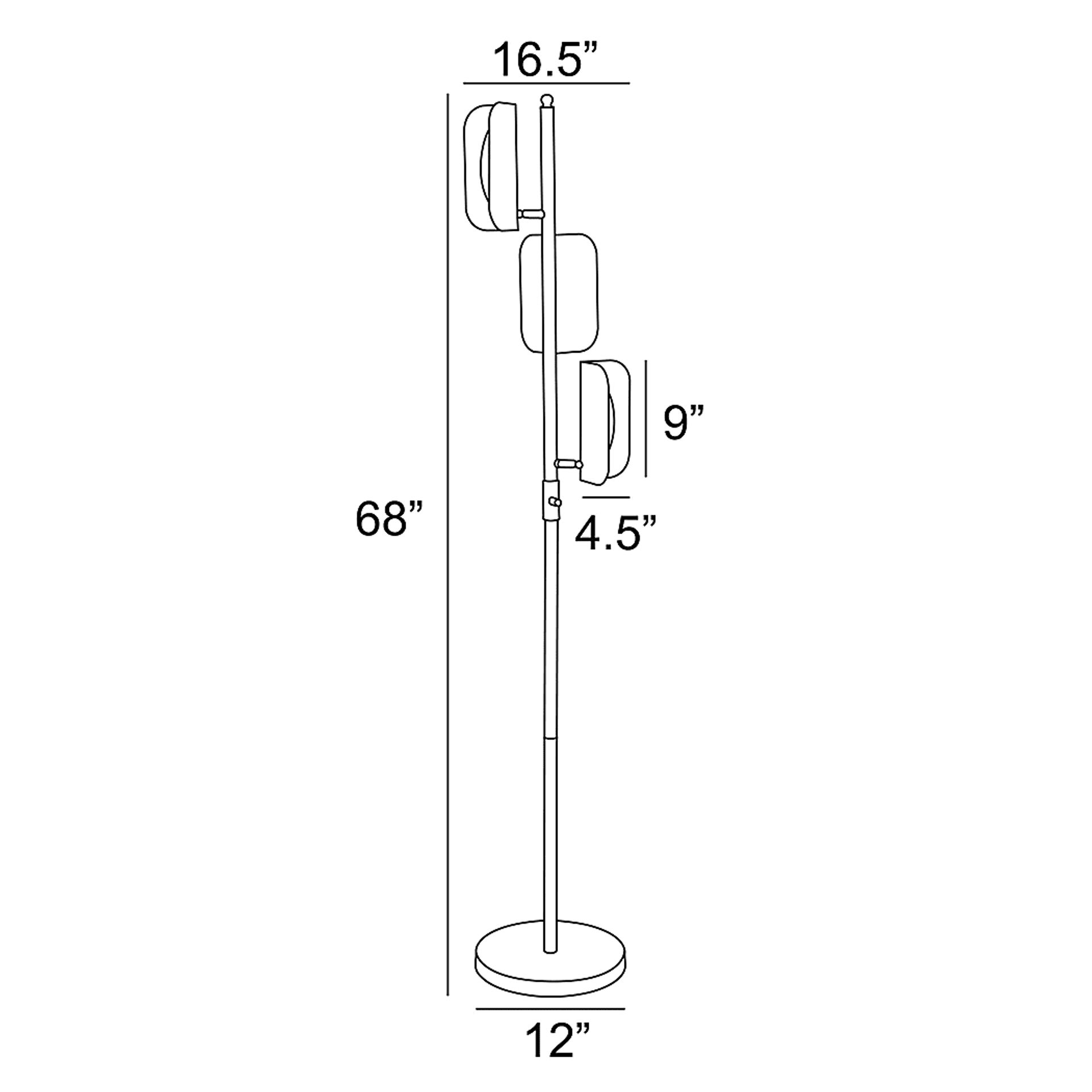 Watrous Alley Brass Floor Lamp - Image 4