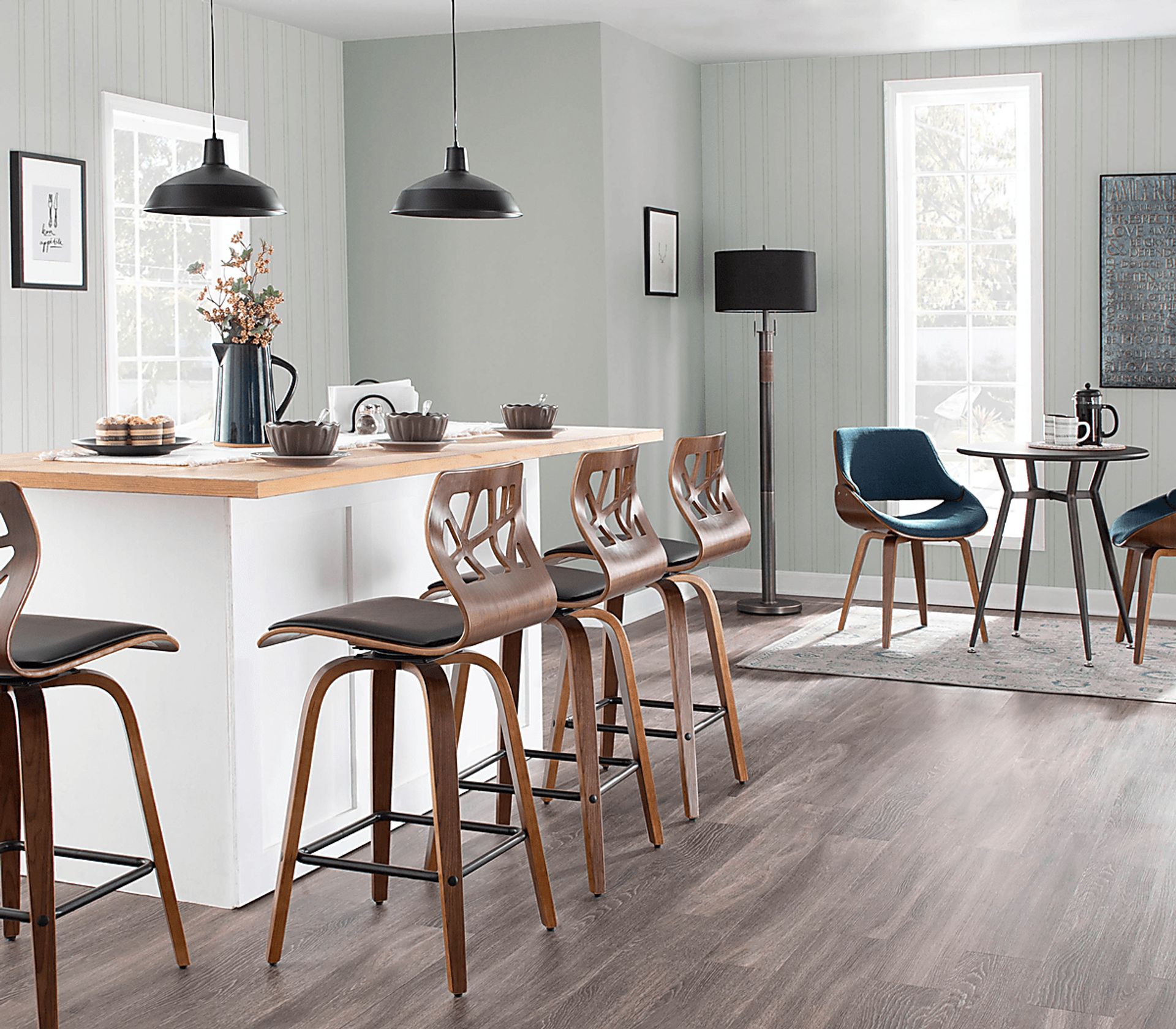 Watsonia Black Counter Height Stool, Set of 2 - Image 3