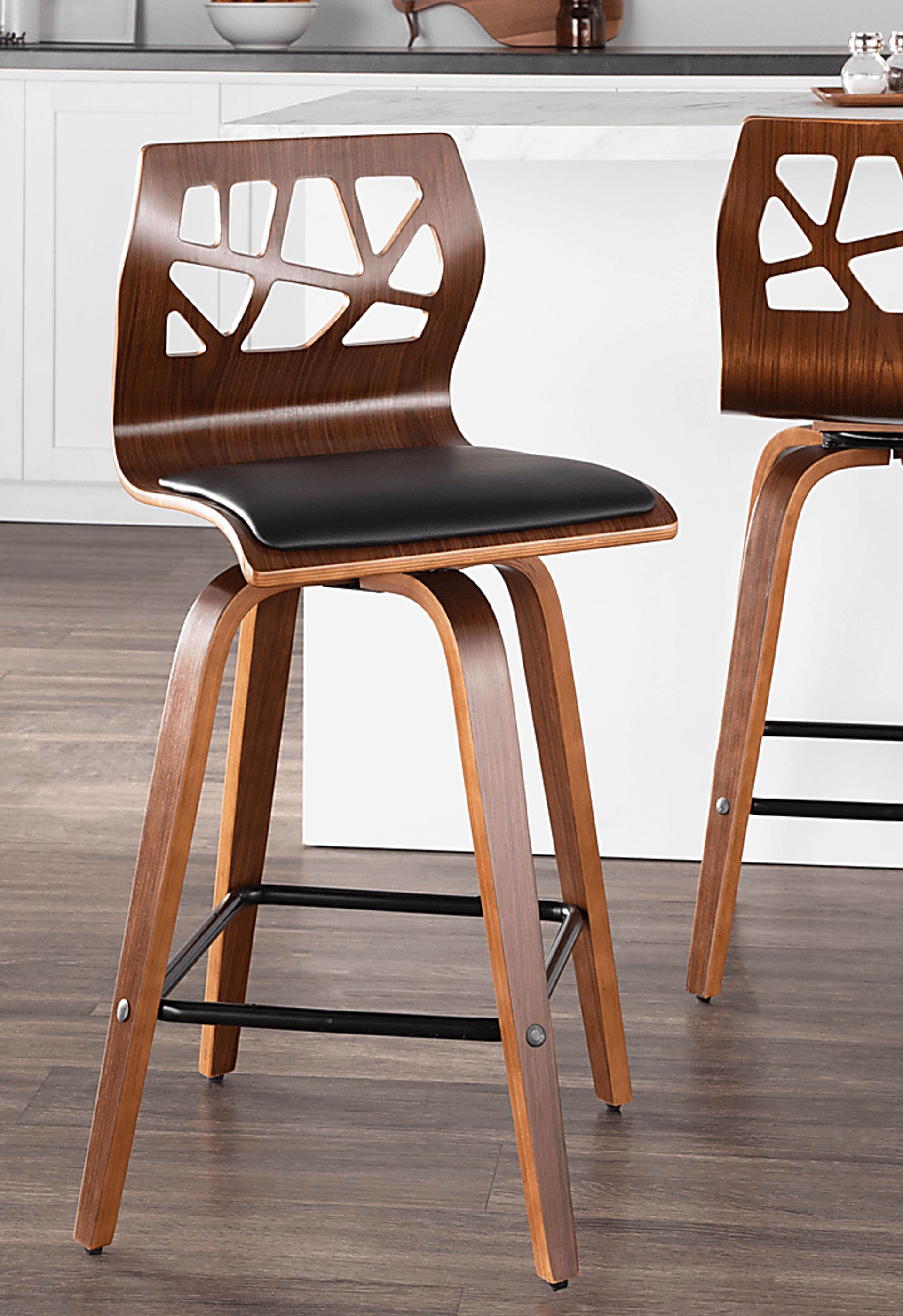 Watsonia Black Counter Height Stool, Set of 2 - Image 4